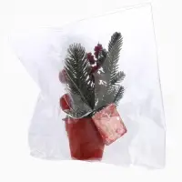 Новогодняя композиция на стол &laquo;Зимнее волшебство. Яркий праздник&raquo; в горшке, пластик, хвоя, ягодки, 20&times;7 см