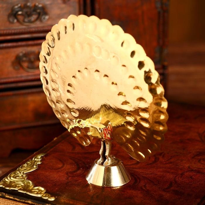 Сувенир Сувенир "Павлин" латунь 15.5х14х5 см