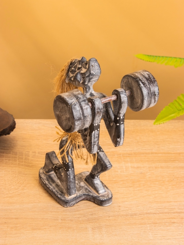 Сувенир «Аборигены силач», 11×11×18 см, дерево Сувенир «Аборигены силач», 11×11×18 см, дерево