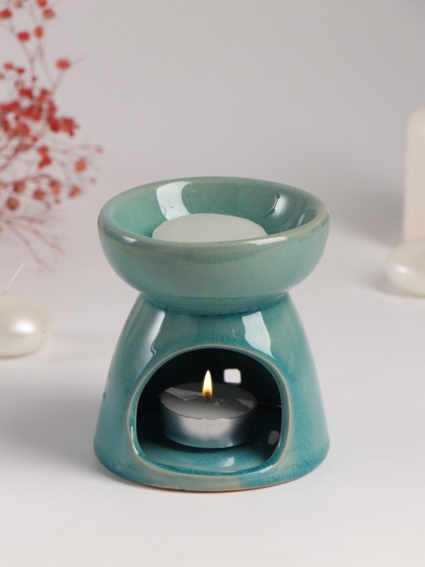 Набор: аромалампа для эфирных масел, мелтсы из воска ароматические «Слон со слонёнком», бирюза, 10×10×9 см Набор: аромалампа для эфирных масел, мелтсы из воска ароматические «Слон со слонёнком», бирюза, 10×10×9 см