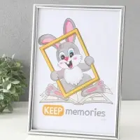 Набор фоторамок для фото 21&times;30 см Keep memories &laquo;Радуга&raquo;, с подножкой, 3 шт., (пластиковый экран), серебро
