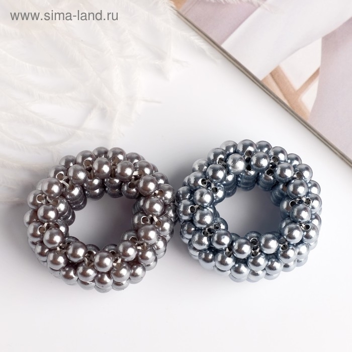 Декор для хвоста Декор для хвоста "Серые бусины" микс