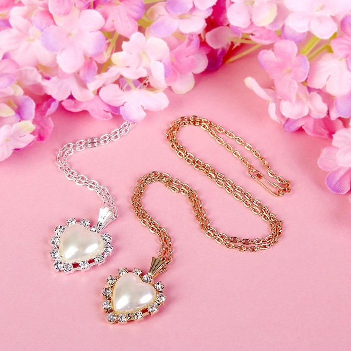 Кулон «Выбражулька» сердце объемное, 40 см, цвет МИКС Кулон «Выбражулька» сердце объемное, 40 см, цвет МИКС