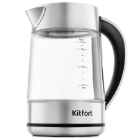 Чайник электрический стеклянный с подсветкой КТ-690 - 1.7 л