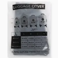 Чехол для чемодана &laquo;Кот&raquo;, 28", синий