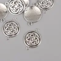 Коннектор для творчества металл 2 ушка "Цветок жизни" 2,6х1,9 см Коннектор для творчества металл 2 ушка "Цветок жизни" 2,6х1,9 см