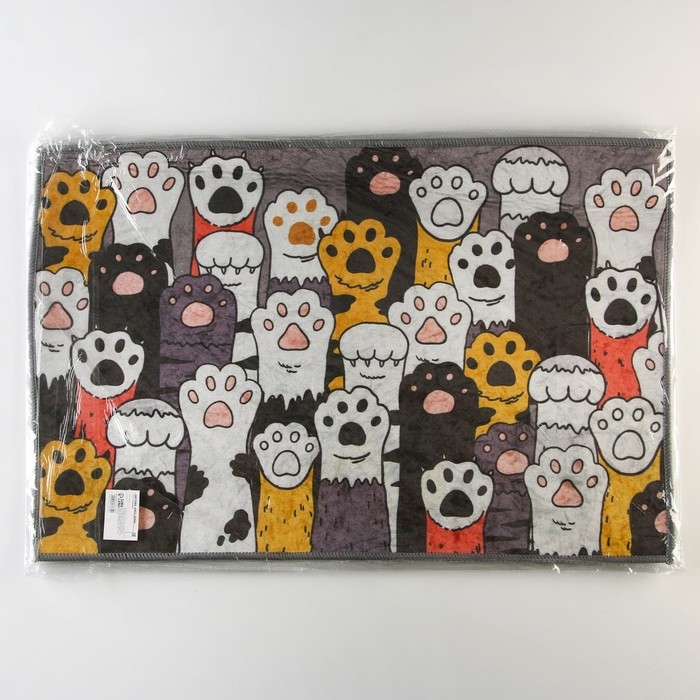 Коврик придверный Коврик придверный "Лапки", 40 х 60 см