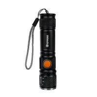 Фонарь ручной тм ЕРМАК, XPE,1000 мАч,10x2x2см,4 режима,пластик,металл, с USB штекером,фокусировка