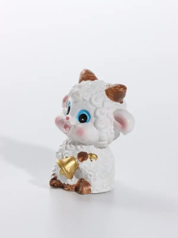 Фигурка полистоун &laquo;Бараш - кудряш с колокольчиком&raquo;, 3&times;2.5&times;4 см, МИКС