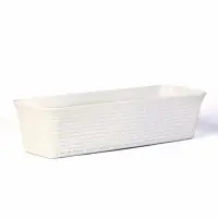 Ящик балконный для цветов &laquo;Ротанг&raquo;, 18 л, 63&times;20&times;14.5 см, с дренажной вставкой, пластиковый, белый