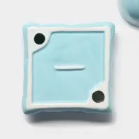 Чайная пара &laquo;Зефирка&raquo;, 3 предмета: чашка 250 мл, блюдце d=13.7 см, ложка, керамика, голубая