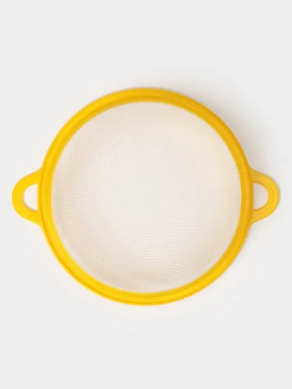 Сито для просеивания, пластик, d=18 см, жёлтое