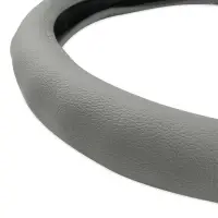 Оплетка на руль (нат. кожа) AVS GL-165L-GR (размер L, серый) - Серия "Classic"