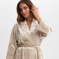 Костюм женский (жакет и брюки) KAFTAN Velvet, размер 48-50, бежевый