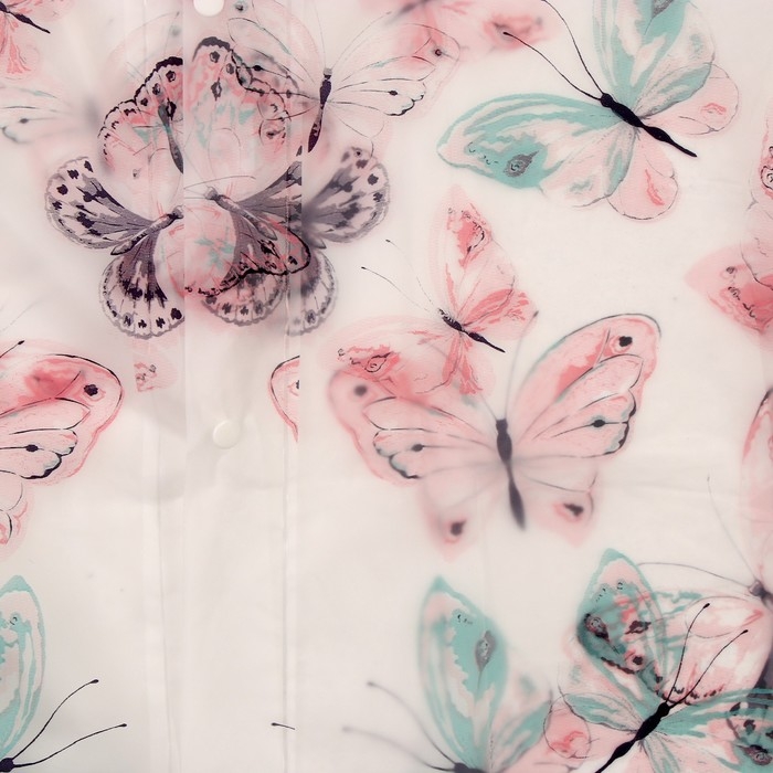 Дождевик детский «Бабочки», рост 125-155 см Дождевик детский «Бабочки», рост 125-155 см