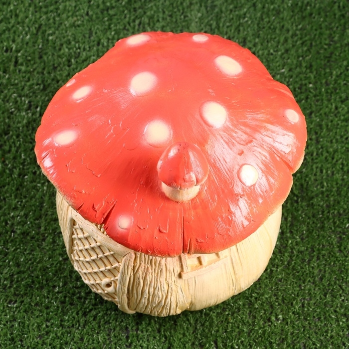 Садовая фигура  Садовая фигура "Домик мухомор" 21х21х25см