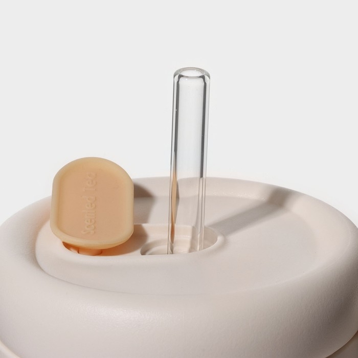 Кружка стеклянная с крышкой и трубочкой «Бьорн», 850 мл Кружка стеклянная с крышкой и трубочкой «Бьорн», 850 мл