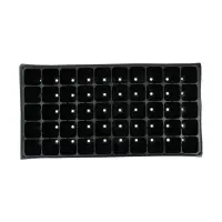 Кассета для рассады, 50 ячеек по 100 мл, пластик, чёрная, 54&times;27&times;8 см, Greengo