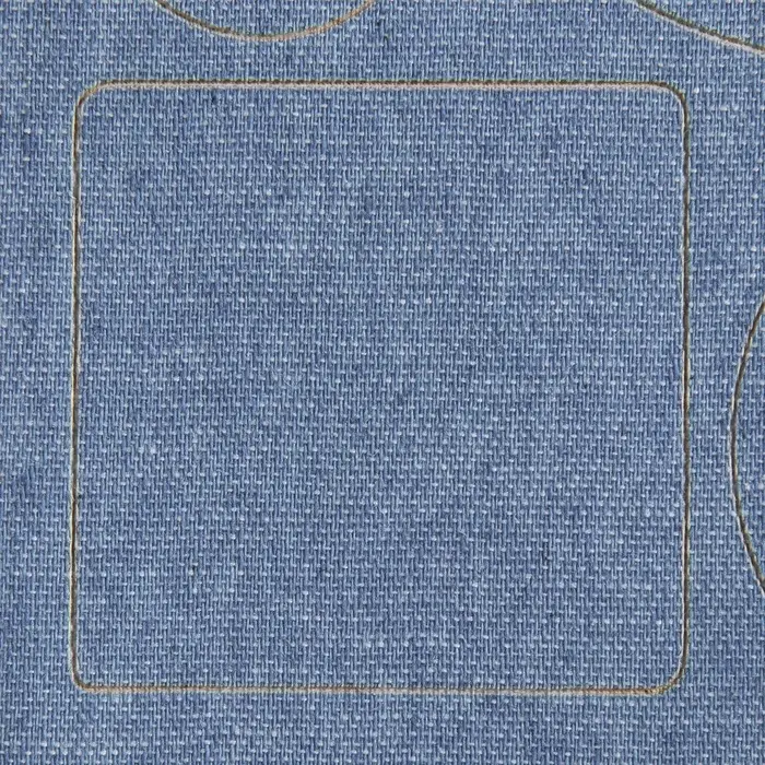 Набор заплаток джинсовых, клеевые, лист 10&times;18 см, 10 шт., цвет светлая джинса