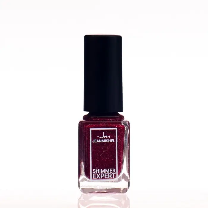 Лак для ногтей с эффектом геля SHIMMER тон S114 вишнево-золотой искрящийся, 6 мл