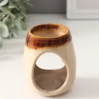 Аромалампа для эфирных масел &laquo;Полоски&raquo;, керамика, 8.2&times;6.3&times;6.3 см, МИКС