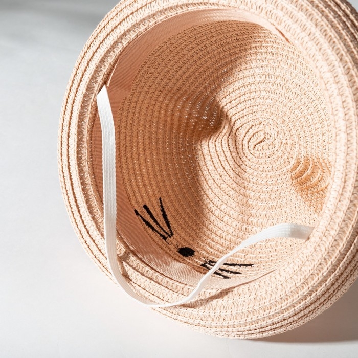 Шляпа для девочки MINAKU Шляпа для девочки MINAKU "Кошечка", цв. розовый, р-р 50