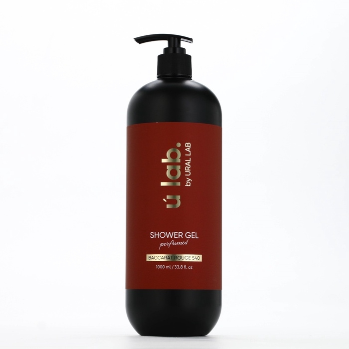 ULAB Парфюмированный гель для душа Baccarat Rouge, 1000 мл ULAB Парфюмированный гель для душа Baccarat Rouge, 1000 мл