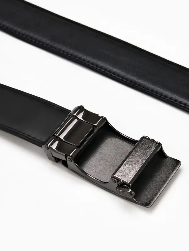 Ремень мужской, ширина 3.7 см, пряжка автомат, чёрный