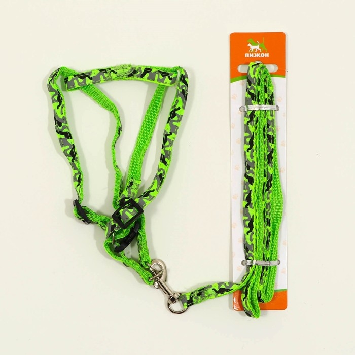 Комплект прошитый Комплект прошитый "Милитари", ширина 1 см, поводок 120 см, шлейка 23-35 см, хаки