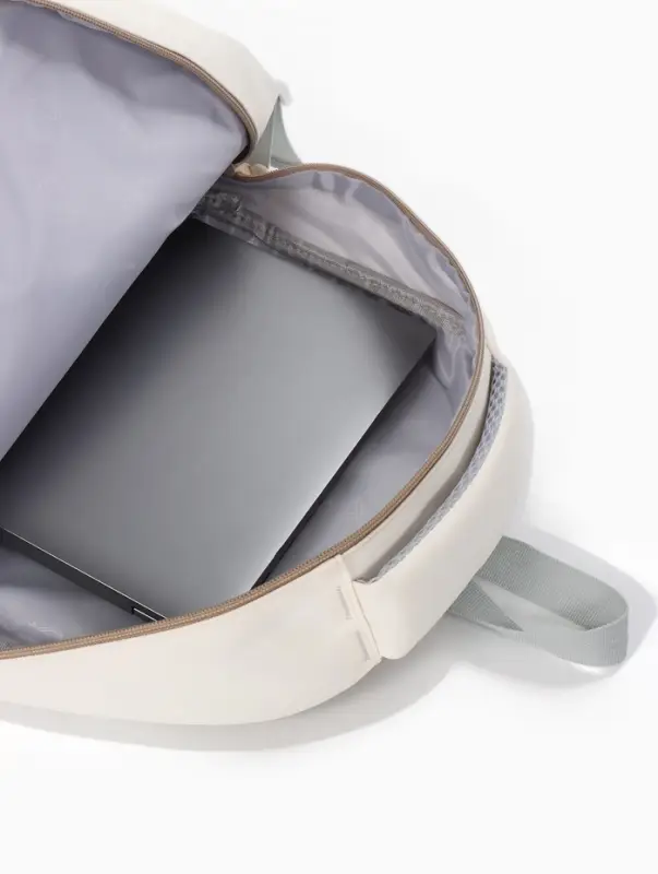 Рюкзак школьный, с кошельком, 4 кармана, 33&times;14&times;43 см, бежевый