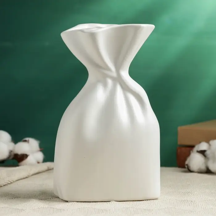 Ваза для цветов &laquo;Пэйс&raquo;, 23&times;12 см, керамика, белая