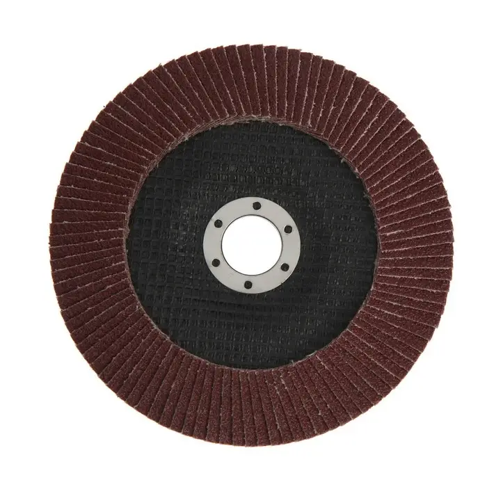 Круг лепестковый торцевой ТУНДРА, 150&times;22 мм, Р80