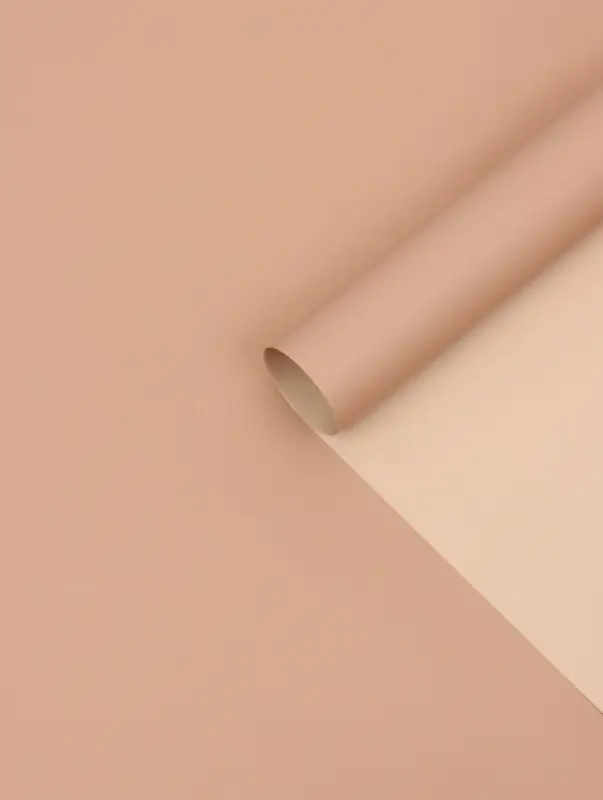 Пленка для цветов тонированная, матовая, кофе - беж, 57&times;57&plusmn;1 см, 65 мкм