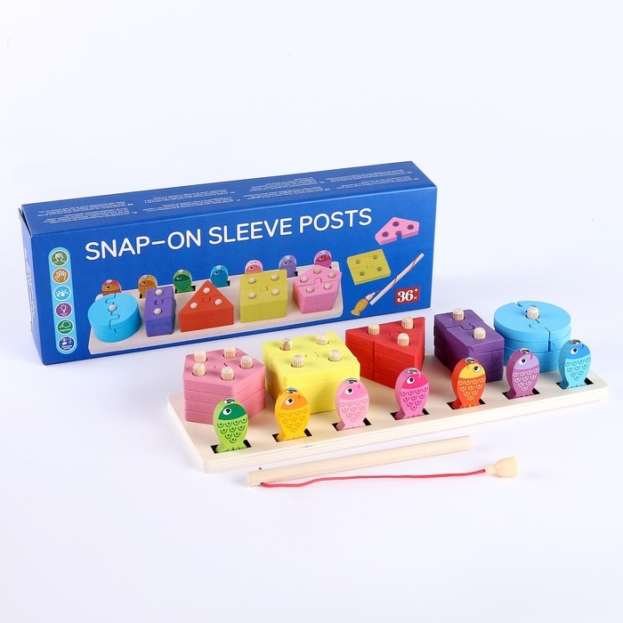 Пирамидка + рыбалка 2 в 1 «Собери» 30,8 × 10,5 × 5,5 см Пирамидка + рыбалка 2 в 1 «Собери» 30,8 × 10,5 × 5,5 см