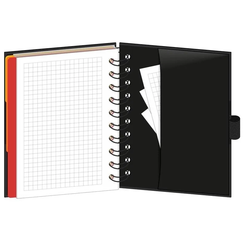 Бизнес-тетрадь Wisdom 7 А6,120л,100х140, 3 разд, клетка, диз 4, 0007