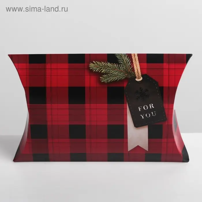 Коробка новогодняя складная фигурная «Уютного нового года», 19 х 14 х 4 см, Новый год Коробка новогодняя складная фигурная «Уютного нового года», 19 х 14 х 4 см, Новый год