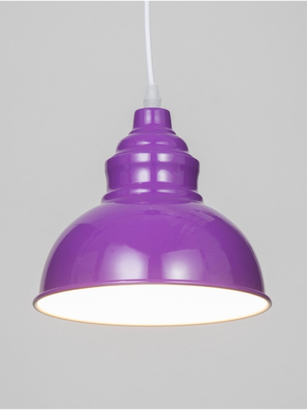 Светильник Paul 1х40Вт Е27 пр-1м темно-фиолетовый 20х20х17,5см Светильник Paul 1х40Вт Е27 пр-1м темно-фиолетовый 20х20х17,5см