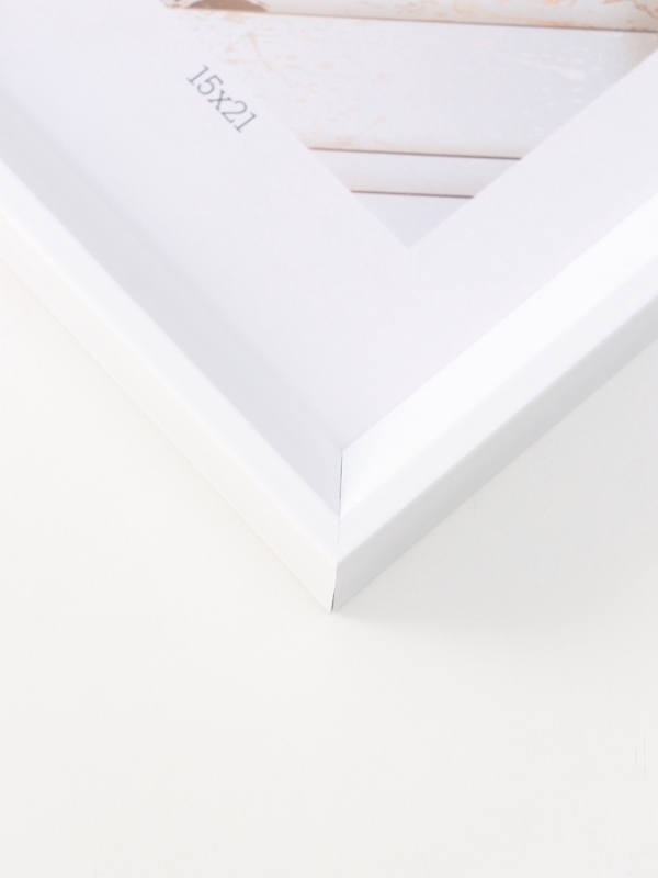Фоторамка пластик Фоторамка пластик "МИРАМ" 15х21 см, белый