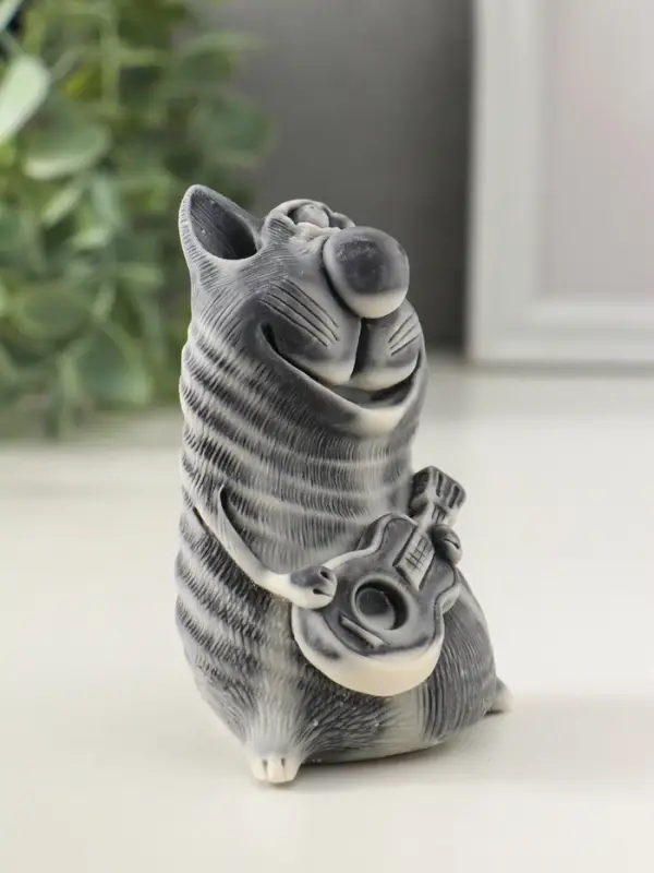 Сувенир Сувенир "Кот с гитарой" 9 см