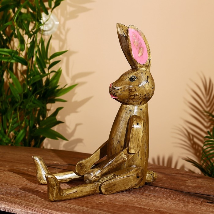 Сувенир Сувенир "Заяц" висячие лапки, дерево 60 см