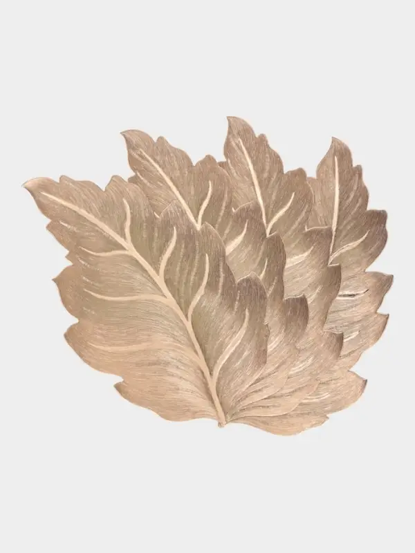 Набор салфеток для стола Доляна &laquo;Осенний лист&raquo;, 49&times;29 см, 4 шт., ПВХ, золотистый