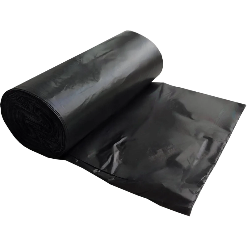 Мешки для мусора ПВД 220л 35мкм  черные 83х110см 10шт/рул Элементари