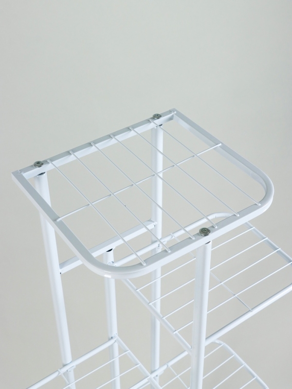 Подставка для цветов Greengo, 7 полок, 43 × 22 × 126 см, напольная, металл, белая Подставка для цветов Greengo, 7 полок, 43 × 22 × 126 см, напольная, металл, белая