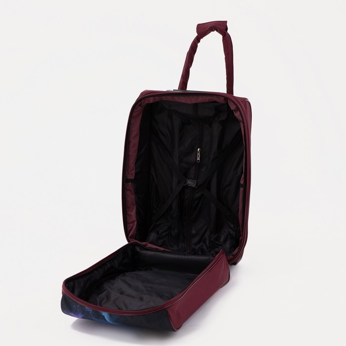 Чемодан малый 20 Чемодан малый 20", сумка дорожная на молнии, цвет фиолетовый