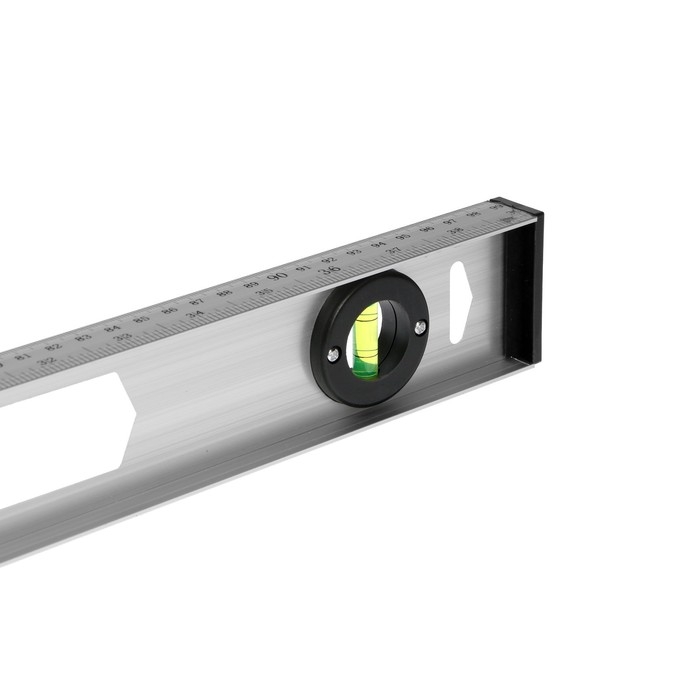 Уровень строительный ЛОМ  Уровень строительный ЛОМ "Рельс", алюминиевый, 1000 мм