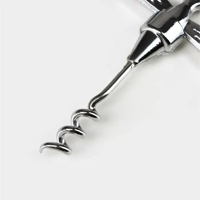 Набор для вина Доляна &laquo;Сердца&raquo;, 2 предмета: штопор, пробка фигурная, нержавеющая сталь