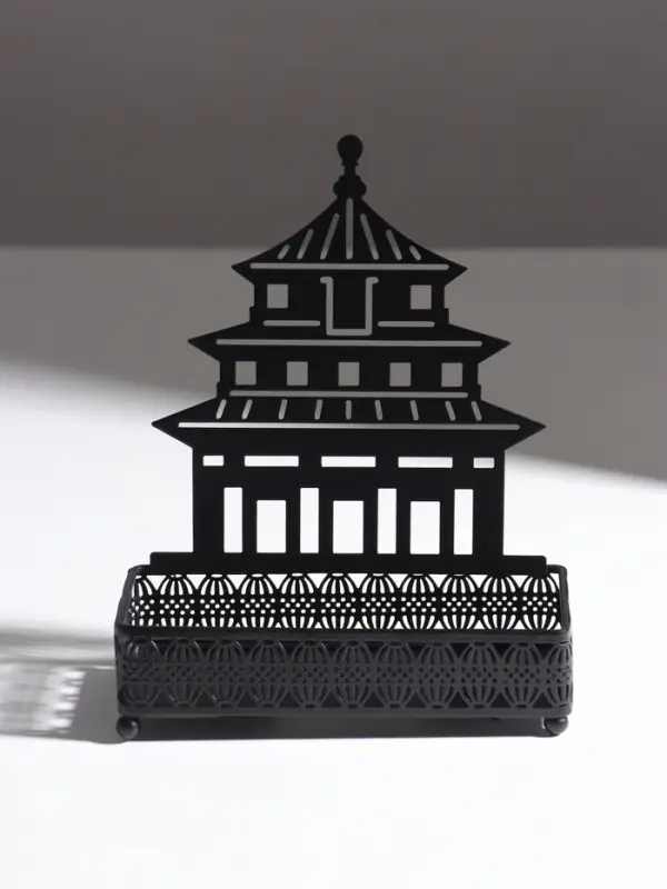 Подставка для мелочей металл &laquo;Дворец&raquo;, чёрный, 6.3&times;14.5&times;18.5 см