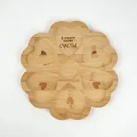 Менажница в форме цветка «Любовь», бамбук, 25 см Менажница в форме цветка «Любовь», бамбук, 25 см