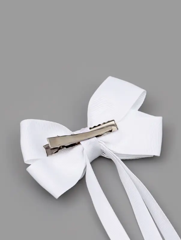 Бант для волос на заколке с лентами, белый, Принцессы Дисней