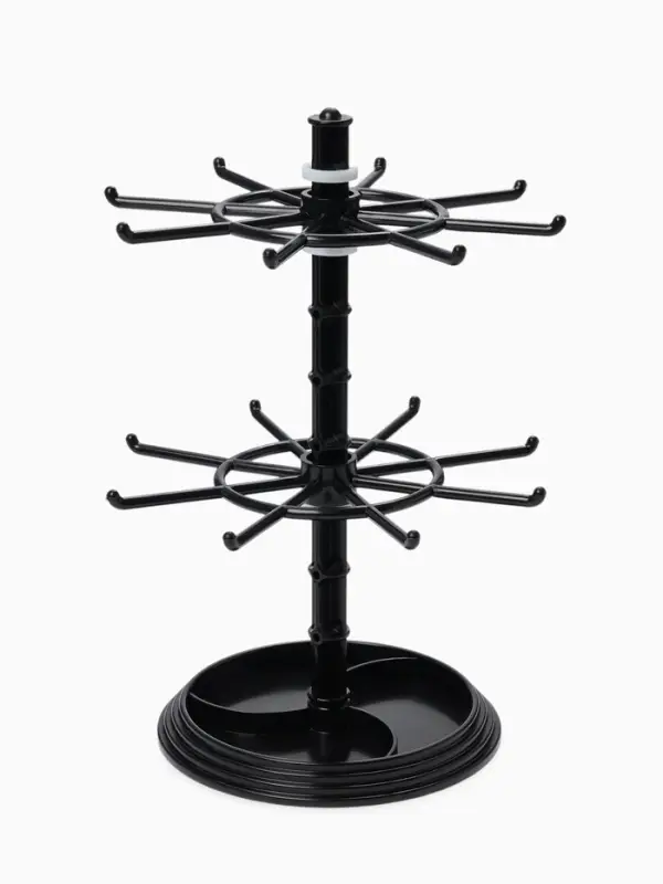 Подставка для украшений &laquo;QF. Карусель&raquo;, универсальная, 16&times;16&times;28 см, чёрная